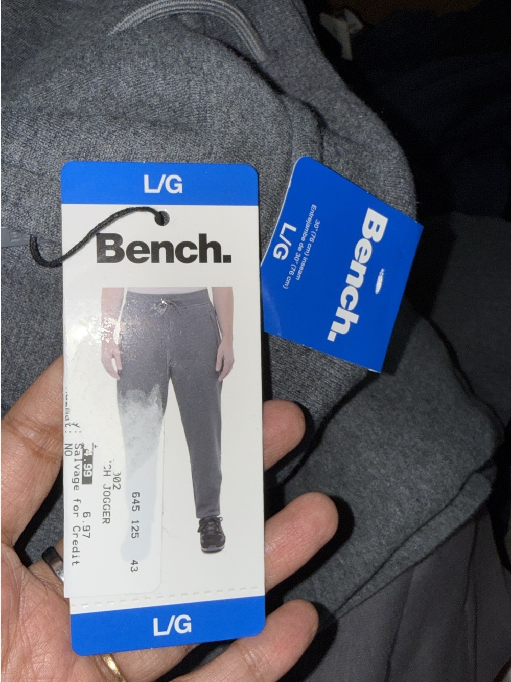 Bench Men's Dark Gray Jogger Sweatpants